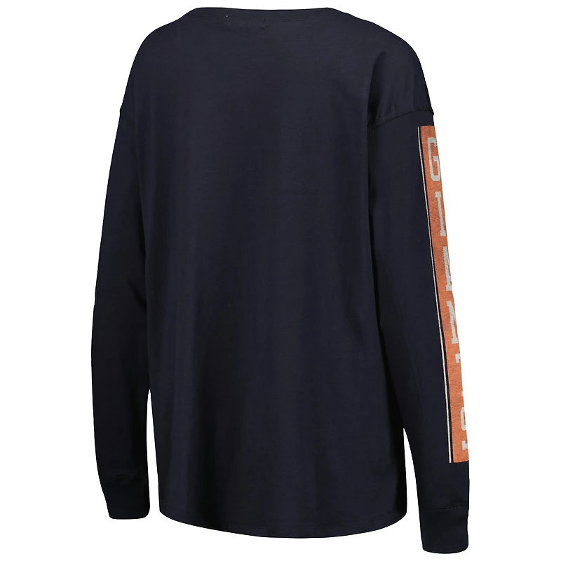T-shirt à manches longues pour femme '47 noir des Giants de San Francisco