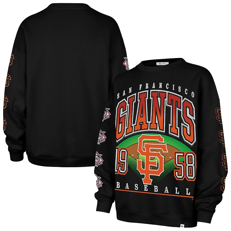 Sweat-shirt oversize noir San Francisco Giants « 47 » pour femme
