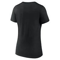 Women's Black San Francisco Giants Live For It V-Neck T-Shirt