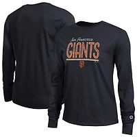 Women's Champion  Black San Francisco Giants Long Sleeve T-Shirt