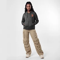 Women's Champion Black San Francisco Giants Powerblend Fleece Full-Zip Hoodie