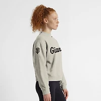 Women's Champion Stone San Francisco Giants Triumph Tri-Blend Sweatshirt
