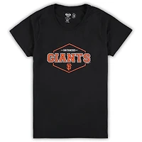 Ensemble de nuit avec écusson pour femmes Concepts Sport Noir/Orange Giants San Francisco