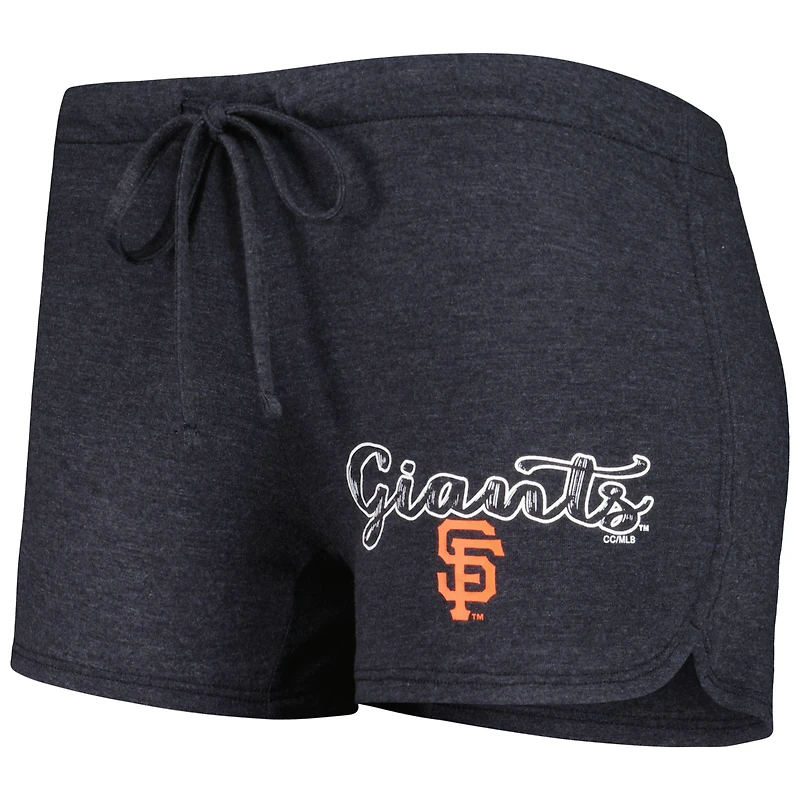 Women's Concepts Sport Charcoal San Francisco Giants Billboard Racerback Tank & Shorts Sleep Set