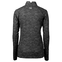 Women's Cutter & Buck Black San Francisco Giants City Connect Traverse Camo Stretch Quarter-Zip Pullover Top