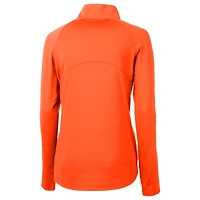 Pull-over demi-zippé City Connect Adapt Eco Knit recyclé orange Cutter & Buck pour femme des Giants de San Francisco