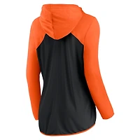 Veste à capuche entièrement zippée Fanatics pour femmes, noir/orange, San Francisco Giants Forever Fan