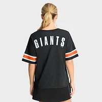 Women's Fanatics Black San Francisco Giants Curl Route T-Shirt