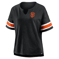 T-shirt Fanatics noir pour femme, motif Curl Route des Giants de San Francisco