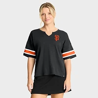 T-shirt Fanatics noir pour femme, motif Curl Route des Giants de San Francisco