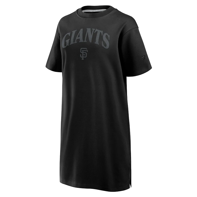 Robe en coton noire Fanatics pour femme des San Francisco Giants Elements