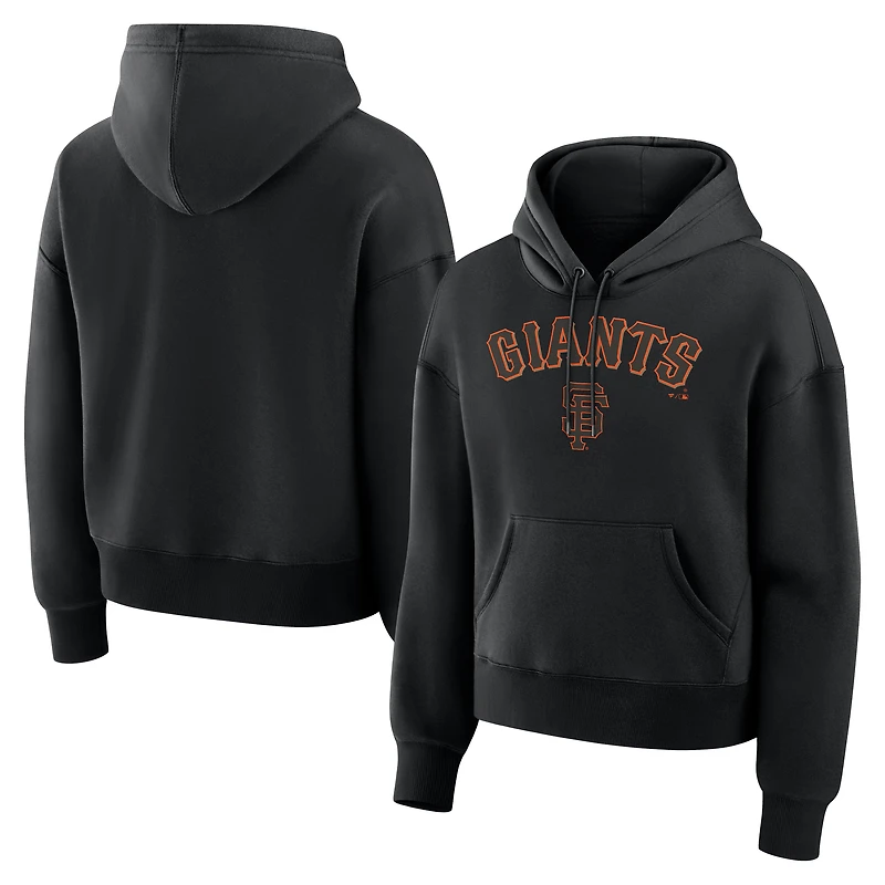 Sweat à capuche polaire noir San Francisco Giants Lockup Legacy pour femme (Fanatics)