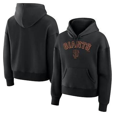 Sweat à capuche polaire noir San Francisco Giants Lockup Legacy pour femme (Fanatics)