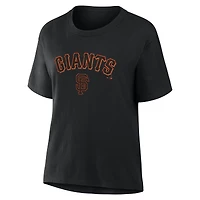 T-shirt noir Fanatics pour femmes, collection Lockup Legacy des Giants de San Francisco