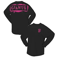 T-shirt à manches longues noir néon des Giants de San Francisco Fanatics pour femme