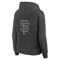 Sweat à capuche ton sur subtil pour femme Fanatics Anthracite San Francisco Giants Elements Future Ground