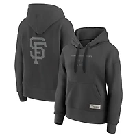 Sweat à capuche ton sur subtil pour femme Fanatics Anthracite San Francisco Giants Elements Future Ground