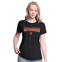 Ensemble t-shirt et sweat à capuche G-III 4Her pour femme par Carl Banks, coloris noir/gris chiné vif, San Francisco Giants