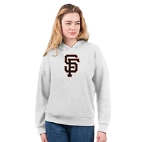 Women's G-III 4Her by Carl Banks  Black/Bright Heather Ceramic San Francisco Giants T-Shirt and Hoodie Combo Pack