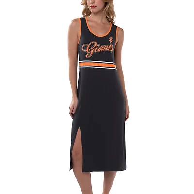 Robe longue noire G-III 4Her par Carl Banks pour femmes, San Francisco Giants Main Field