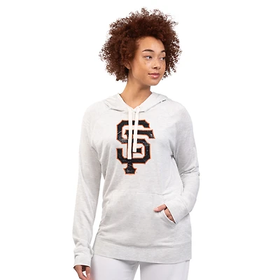 Sweat à capuche d'avant-match G-III 4Her par Carl Banks pour femme, couleur avoine, San Francisco Giants