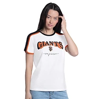 Women's G-III 4Her by Carl Banks  White San Francisco Giants First Lane Fashion T-Shirt