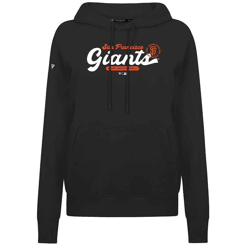 Sweat à capuche noir Levelwear pour femme, motif Accolade Adorn Monument des Giants de San Francisco