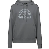 Women's Levelwear Gray San Francisco Giants Adorn Banner Arch Pullover Hoodie