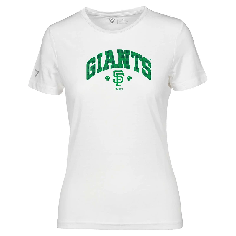 Women's Levelwear San Francisco Giants St. Patrick's Day Maddox Plaid T-Shirt