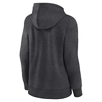 Sweat à capuche col en V avec logo Triumphant des Giants de San Francisco pour femme, couleur anthracite chiné