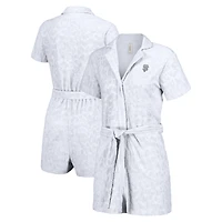 Combi-short Trixie Cheetah des Giants de San Francisco Lusso White pour femme