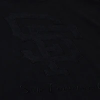 Women's Mitchell & Ness Black San Francisco Giants Cooperstown Collection Phantom Cropped T-Shirt