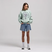 Sweat-shirt Mitchell & Ness vert San Francisco Giants Yacht Rock pour femme