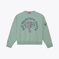 Women's Mitchell & Ness  Green San Francisco Giants Yacht Rock Sweatshirt