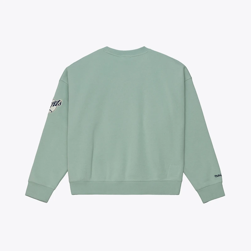 Sweat-shirt Mitchell & Ness vert San Francisco Giants Yacht Rock pour femme