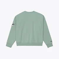Sweat-shirt Mitchell & Ness vert San Francisco Giants Yacht Rock pour femme