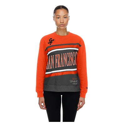 Women's New Era  Black/Orange San Francisco Giants City Connect Gameday Fleece Sweatshirt