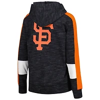Women's New Era Black San Francisco Giants Colorblock Full-Zip Hoodie