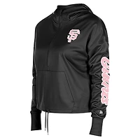 Sweat à capuche demi-zippé New Era pour femmes, noir, San Francisco Giants