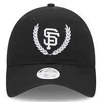 Women's New Era Black San Francisco Giants Leaves 9TWENTY Adjustable Hat