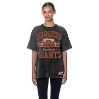 Women's New Era  Black San Francisco Giants Oversized Boyfriend T-Shirt