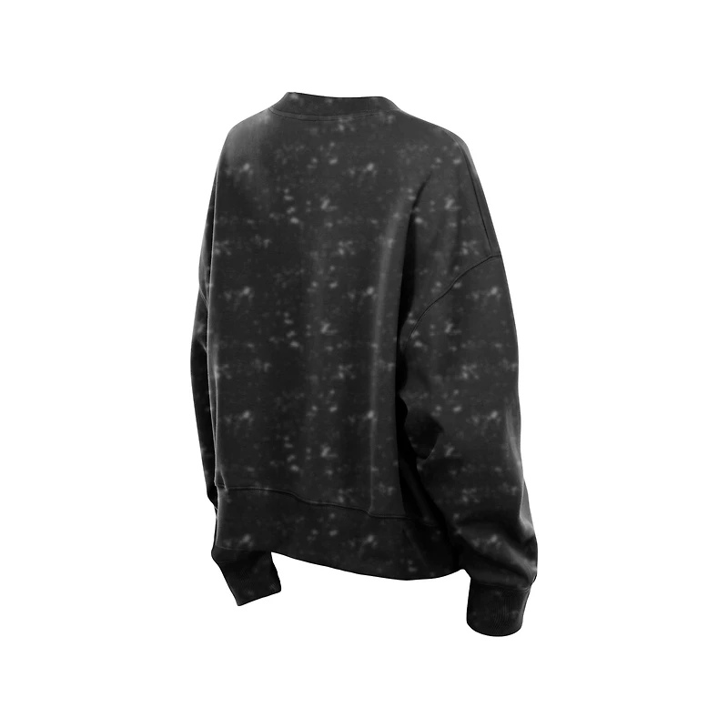 Sweat-shirt oversize boxy New Era noir pour femme, style rétro des Giants de San Francisco