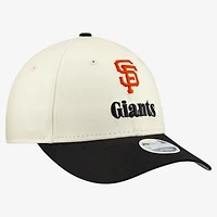 Women's New Era Cream/Black San Francisco Giants Primary 9FORTY M-Crown Adjustable Hat