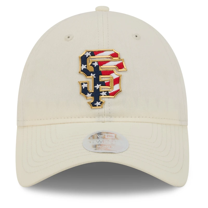 Women's New Era Cream San Francisco Giants USA 250 Fourth of July 9TWENTY Adjustable Hat