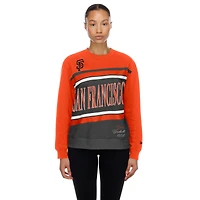 Women's New Era  Gray/Orange San Francisco Giants Gameday Fleece Sweatshirt