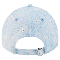 Women's New Era  Light Blue San Francisco Giants Daisy All Over 9TWENTY Adjustable Hat