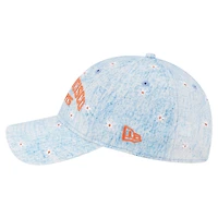 Women's New Era  Light Blue San Francisco Giants Daisy All Over 9TWENTY Adjustable Hat