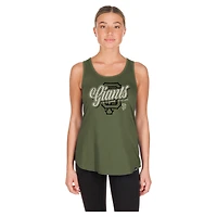 Débardeur New Era Olive pour femme, San Francisco Giants, édition spéciale Journée des forces armées 2026