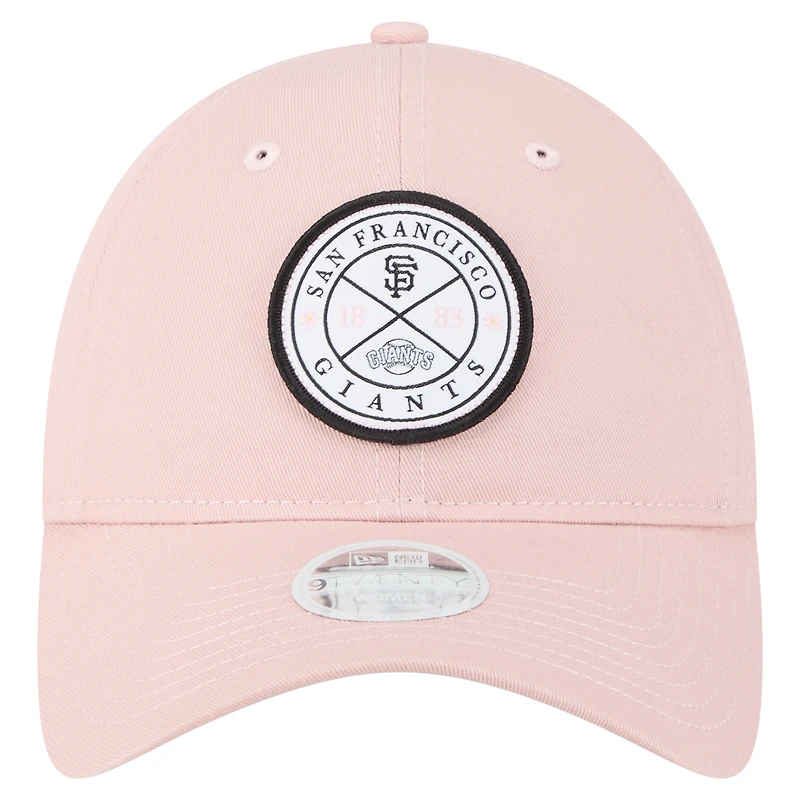 Casquette ajustable Bloom 9TWENTY rose New Era pour femme des Giants de San Francisco