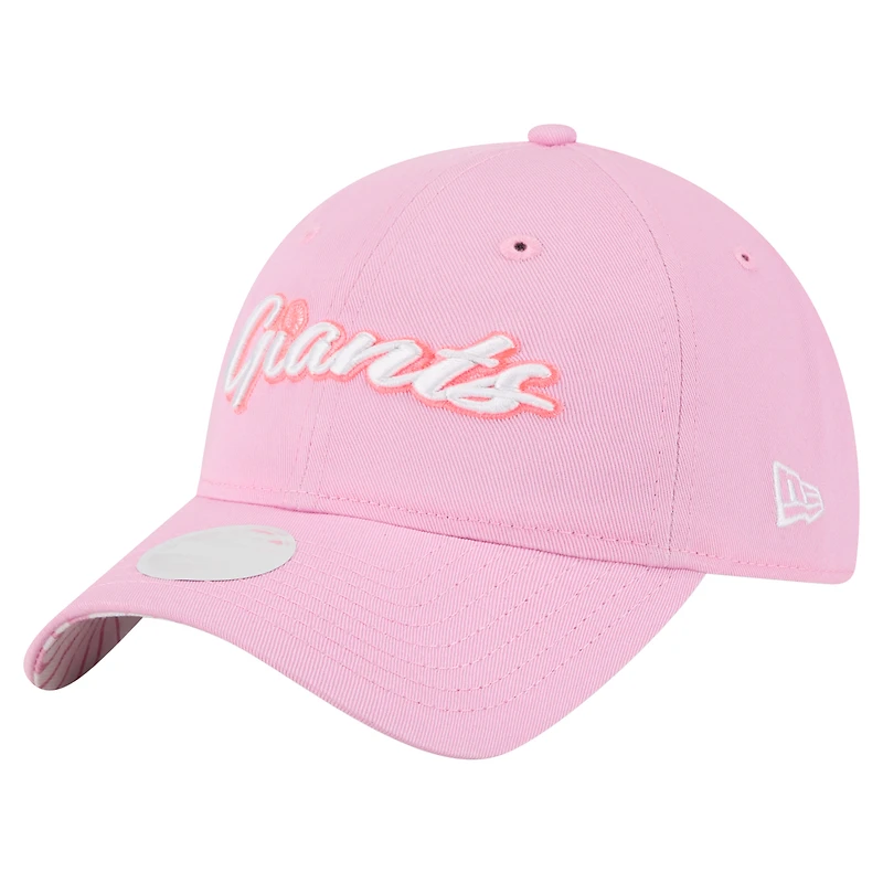 Casquette ajustable 9TWENTY rose New Era pour femme, motif Fête des Mères, des Giants de San Francisco
